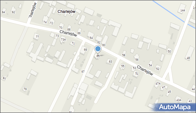 Charlejów, Charlejów, 65, mapa Charlejów