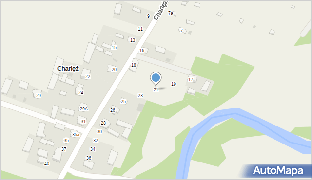 Charlęż, Charlęż, 21, mapa Charlęż