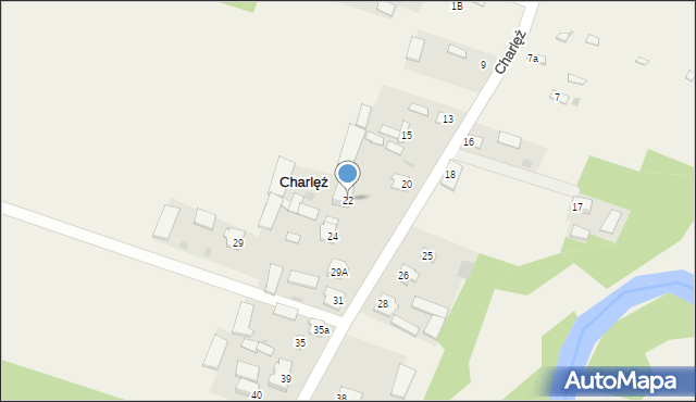 Charlęż, Charlęż, 22, mapa Charlęż