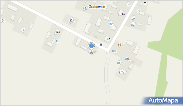 Charlęż, Charlęż, 89, mapa Charlęż