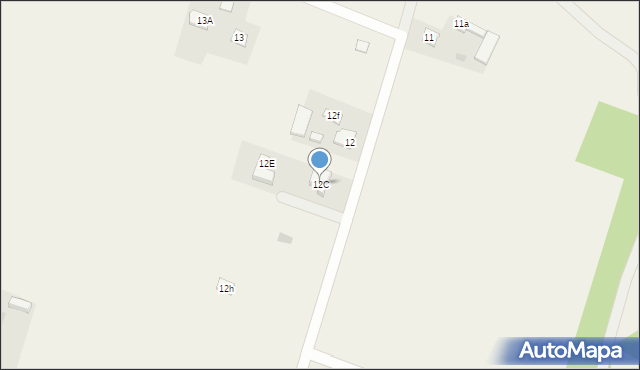 Charlęż, Charlęż-Kolonia, 12C, mapa Charlęż