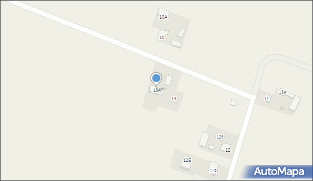 Charlęż, Charlęż-Kolonia, 13A, mapa Charlęż