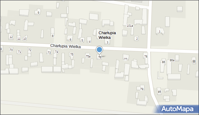 Charłupia Wielka, Charłupia Wielka, 76, mapa Charłupia Wielka