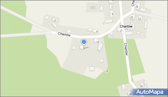 Chartów, Chartów, 14, mapa Chartów