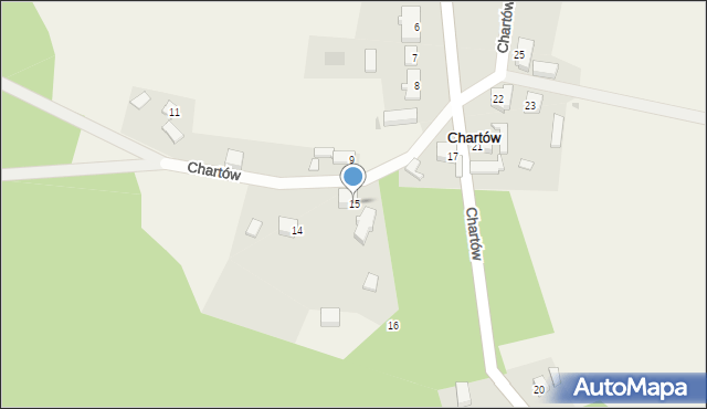 Chartów, Chartów, 15, mapa Chartów