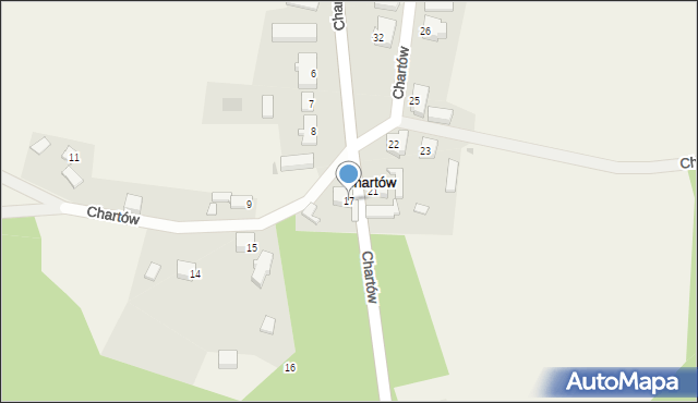 Chartów, Chartów, 17, mapa Chartów