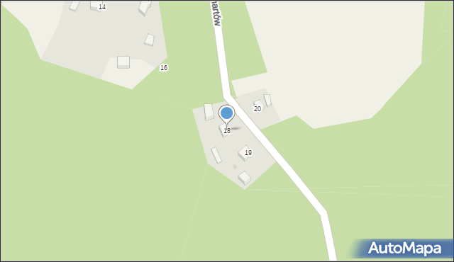 Chartów, Chartów, 18, mapa Chartów