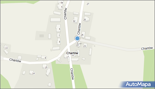 Chartów, Chartów, 22, mapa Chartów