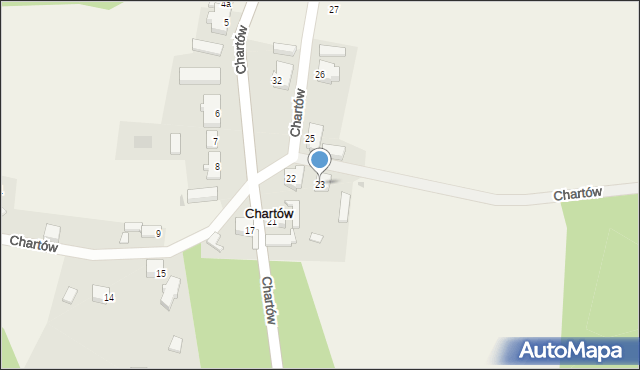 Chartów, Chartów, 23, mapa Chartów