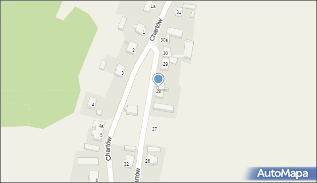 Chartów, Chartów, 28, mapa Chartów