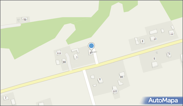 Charzewice, Charzewice, 87, mapa Charzewice