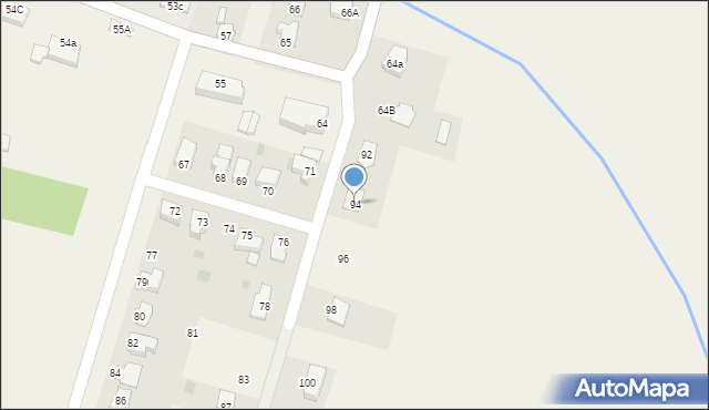 Chąśno, Chąśno, 94, mapa Chąśno