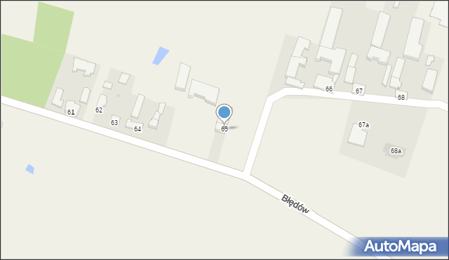 Chąśno Drugie, Chąśno Drugie, 65, mapa Chąśno Drugie