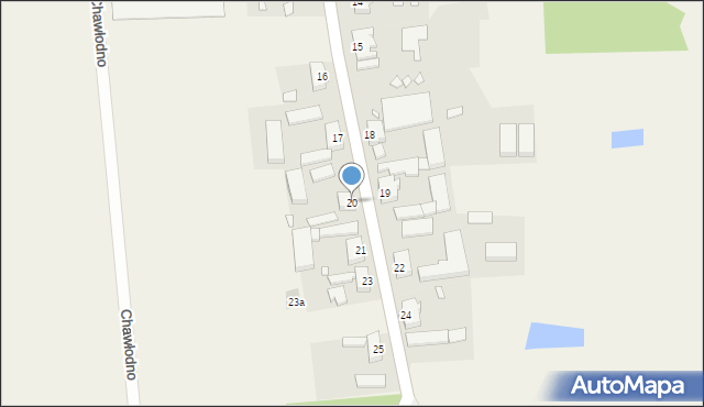 Chawłodno, Chawłodno, 20, mapa Chawłodno