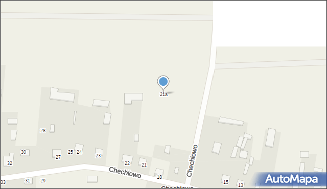 Chechłowo, Chechłowo, 21a, mapa Chechłowo
