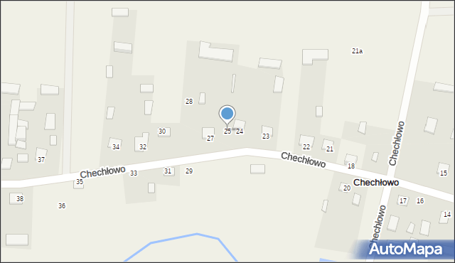 Chechłowo, Chechłowo, 25, mapa Chechłowo