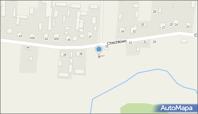 Chechłowo, Chechłowo, 36, mapa Chechłowo