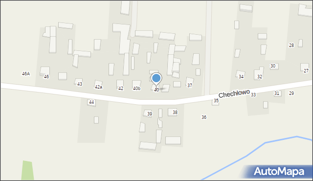 Chechłowo, Chechłowo, 40, mapa Chechłowo