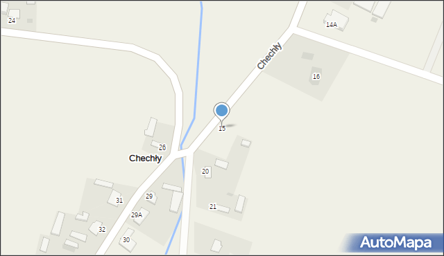 Chechły, Chechły, 15, mapa Chechły