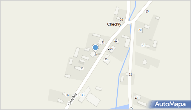 Chechły, Chechły, 32, mapa Chechły