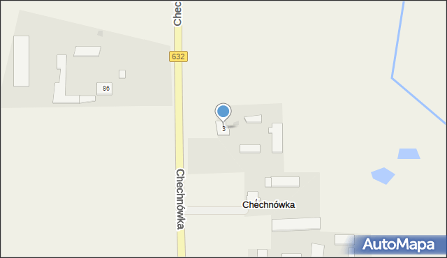 Chechnówka, Chechnówka, 3, mapa Chechnówka