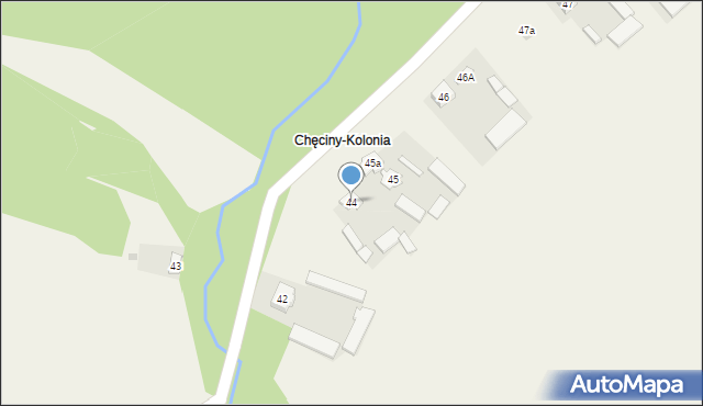 Chęciny, Chęciny, 44, mapa Chęciny