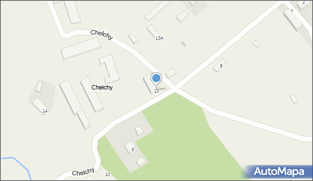 Chełchy, Chełchy, 13, mapa Chełchy