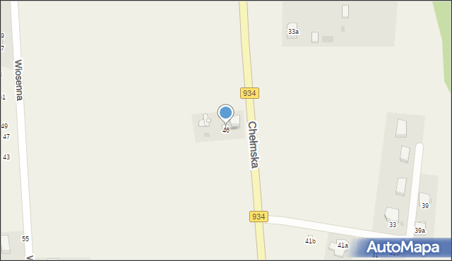 Chełm Śląski, Chełmska, 46, mapa Chełm Śląski