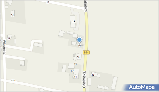 Chełm Śląski, Chełmska, 56, mapa Chełm Śląski