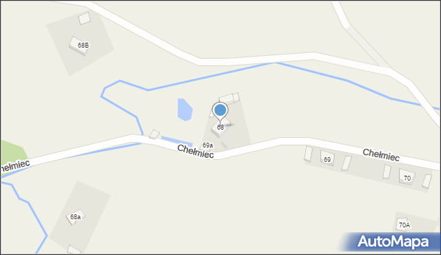 Chełmiec, Chełmiec, 68, mapa Chełmiec