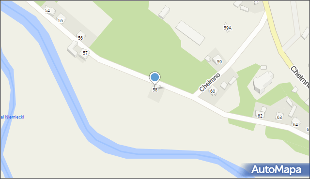 Chełmno, Chełmno, 58, mapa Chełmno