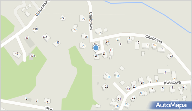 Chełmno, Chabrowa, 15, mapa Chełmno
