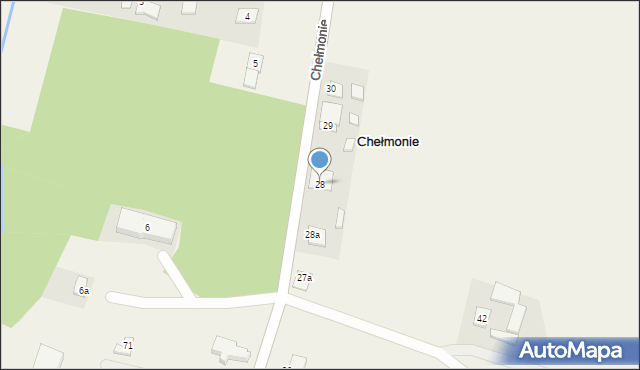 Chełmonie, Chełmonie, 28, mapa Chełmonie