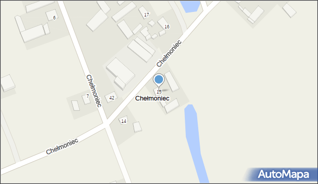 Chełmoniec, Chełmoniec, 15, mapa Chełmoniec