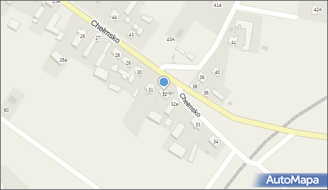 Chełmsko, Chełmsko, 32, mapa Chełmsko