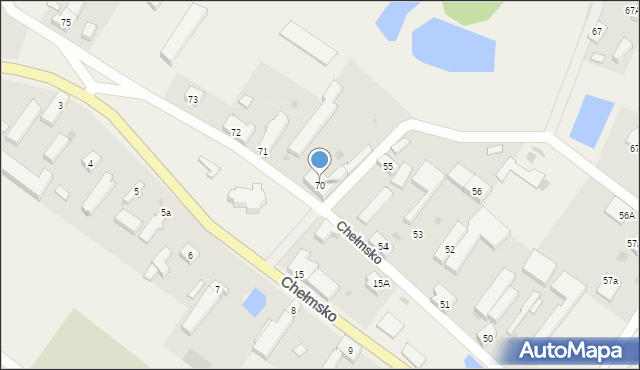 Chełmsko, Chełmsko, 70, mapa Chełmsko