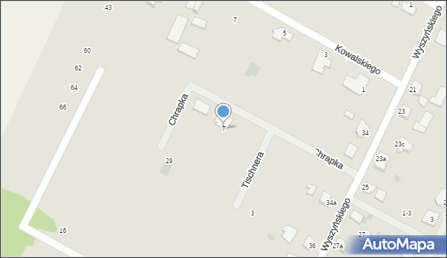 Chełmża, Chrapka Jana, ks. bp., 7, mapa Chełmża