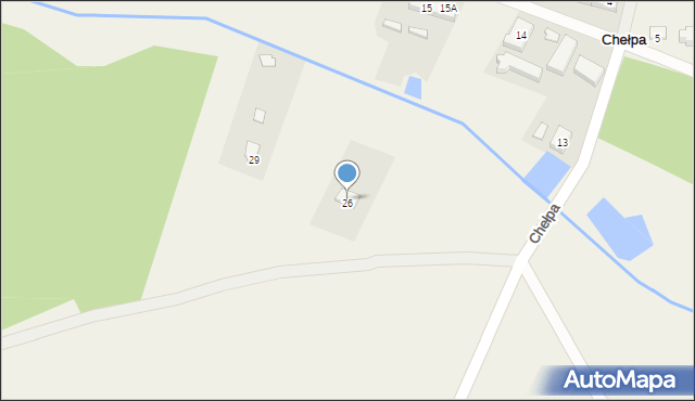 Chełpa, Chełpa, 26, mapa Chełpa
