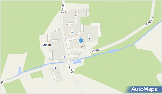 Chełst, Chełst, 8, mapa Chełst