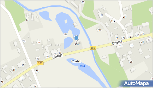 Chełst, Chełst, 48A, mapa Chełst