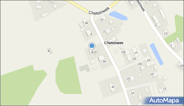 Chełstówek, Chełstówek, 9, mapa Chełstówek