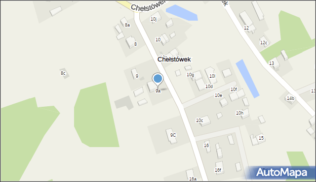 Chełstówek, Chełstówek, 9a, mapa Chełstówek
