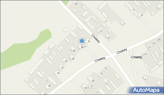 Chełsty, Chełsty, 34, mapa Chełsty