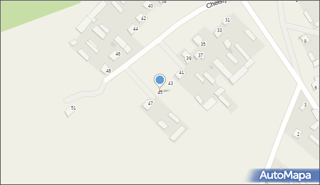 Chełsty, Chełsty, 45, mapa Chełsty