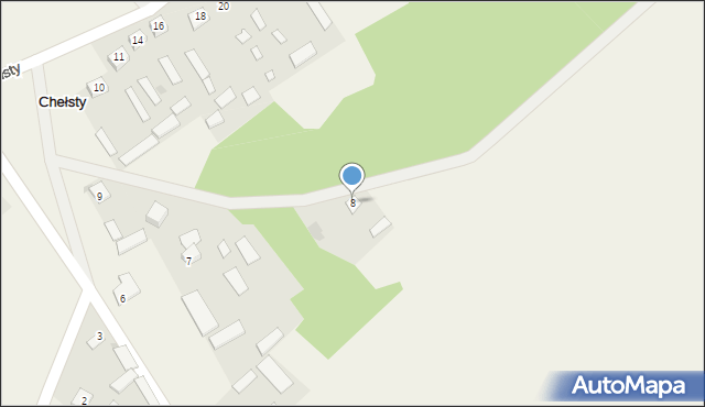 Chełsty, Chełsty, 8, mapa Chełsty