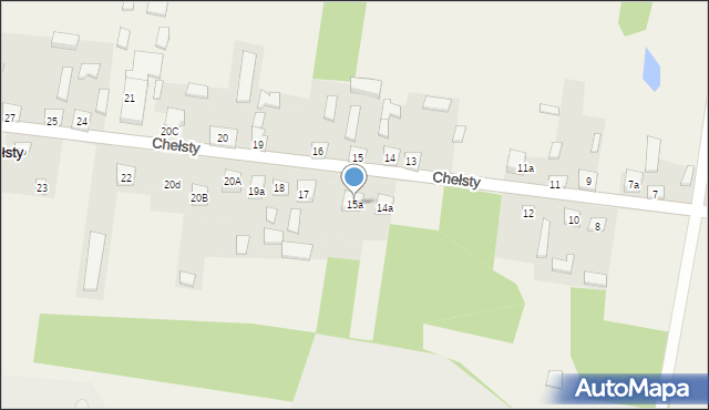 Chełsty, Chełsty, 15a, mapa Chełsty