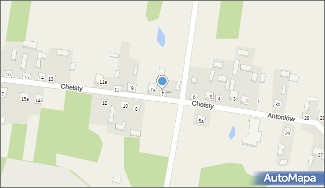 Chełsty, Chełsty, 7, mapa Chełsty