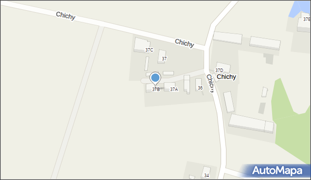 Chichy, Chichy, 37B, mapa Chichy