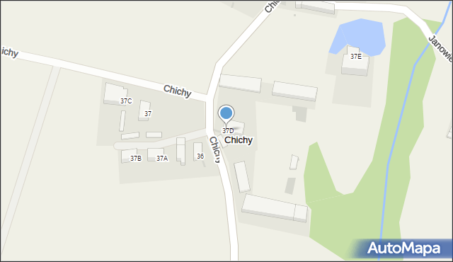 Chichy, Chichy, 37D, mapa Chichy