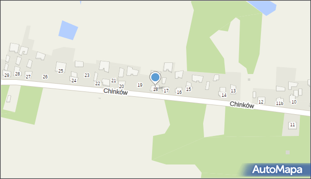 Chinków, Chinków, 18, mapa Chinków